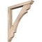 Ekena Millwork Olympic Traditional Smooth Bracket w/ Offset Brace, Douglas Fir, 5 1/2"W x 42"D x 48"H BKT0604X42X48OLY01SDF - alternate 1